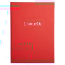 Livre d'or 1M 220x170 - Rouge - Le Dauphin