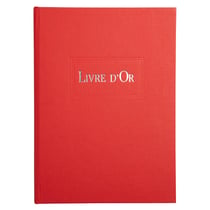 Livre d'or 1M 220x170 - Rouge - Le Dauphin
