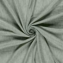 Tissu Polyester aspect Lin uni chiné Vert amande