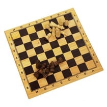 Jeu d'echecs en bois 29 x 29 cm - longfield games - jeu de strategie