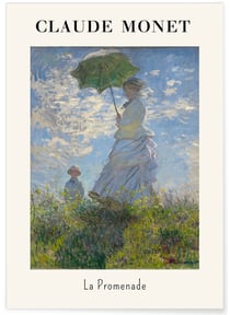 Affiche Claude Monet - La Promenade | A3 : 29,7x42cm