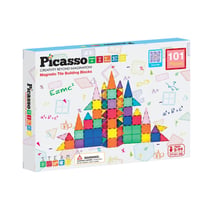PicassoTiles 101pc Magnetic Tile Classic Building Blocks - Tactic