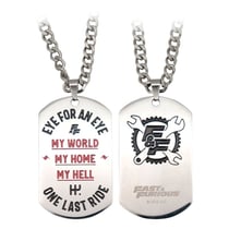 Fast & Furious - Pendentifs Fast & Furious Dog Tag