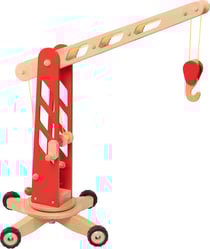 Grue de chantier rouge