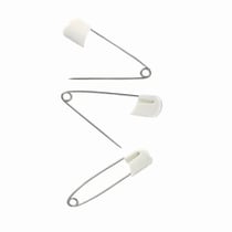 Prima Mercerie | Épingles de sûreté bébé – Lot de 4 – Sécurité renforcée avec embout plastique – Spécial bébés