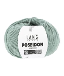 Pelote de laine Vierge Poseidon - Lang Yarns 92 Vert