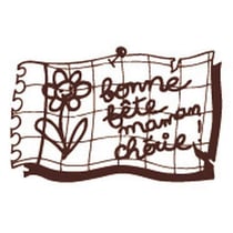 Graine Créative - Tampon en bois Bonne fête maman chérie