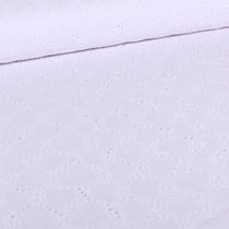 Tissu Broderie anglaise Hearts sur fond Blanc
