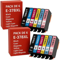 Cartouches Compatibles EPSON 378 XL Imprimantes Expression Photo XP-8500, 8505, 8600, 8605, 8606, 8700, & XP-8500 Small-in-One
