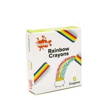 Crayons de cire arc-en-ciel Boite de 6 pièces