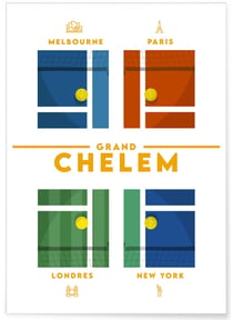 Affiche 'Grand Chelem' | A3 : 29,7x42cm