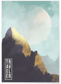 Affiche Traveler | A3 : 29,7x42cm