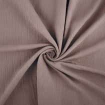 Tissu double gaze de coton, Marron - au mètre, par 50 cm - Laize : 130 cm