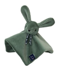 Doudou plat lapin dorlotin 27 cm - vert sauge - Mailou - Ma lou Tradition