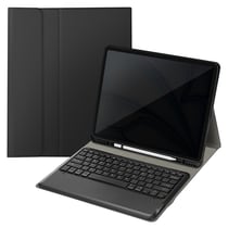 Avizar Clavier QWERTY Bluetooth pour iPad Pro 12.9 et Air 13 avec Étui Clapet Noir
