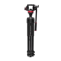 MANFROTTO Trépied vidéo en aluminium avec rotule fluide à base plate type 502 - MVK502055XPRO3V
