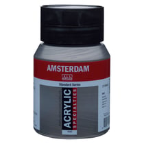 Pot 500 ml - Peinture acrylique Amsterdam Standard Series - Graphite 840 - Excellente résistance à la lumière - Opaque.