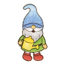 Ecusson thermocollant féérie nain arrosoir 4.5x2.5cm