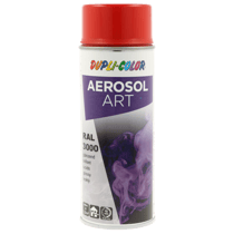 Bombe de peinture - Rouge flamme - RAL 3000 - Brillant - Tous supports - Aérosol Art