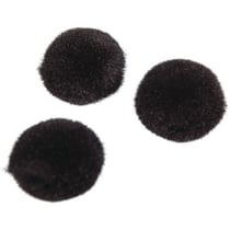 Pompons 10 mm - noir
