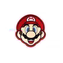 672NIN043 Coussin en peluche tete de Mario – 40 cm - World Trade et Technologies - Super Mario - Rouge