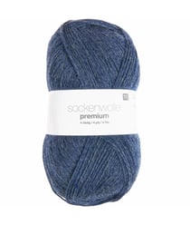 Fil à chaussette SOCKENWOLL PREMIUM 4 brins - 100gr - Rico Design 15 Bleu