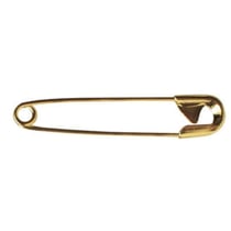 Epingle de sà>>reté, 34 mm, 0,80 mm boîte 50g - 115 pces, or