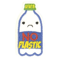 Ecusson thermocollant éco friendly tissu bio No plastic 4cm x 4cm