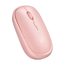 Souris Sans Fil 1600 DPI Ergonomique USB Pour PC et Ordinateur Portable Rose YONIS