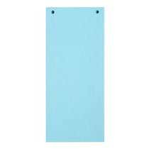 Paquet 100 fiches intercalaires horizontales unies perforées Forever - 105x240mm - Bleu clair - x 12 - Exacompta