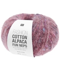 Pelote de coton, mérino et alpaga FASHION COTTON ALPACA FUN NEPS – Rico Design 03 Baie