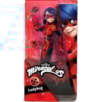 Poupee miraculous : ladybug 26 cm + 2 accessoires - poupee mannequin articulee - marinette - bandai - p50006