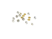 20 strass en verre Cristal SS12 3mm fond conique