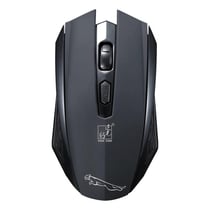Souris Sans Fil USB Rose Ergonomique 1600 DPI Réception 30m Autonomie 12 Mois Noir YONIS