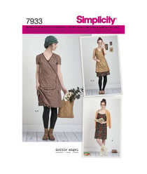 Patron Simplicity 8186 Robe femme taille n°FR 32-40
