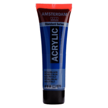 Peinture acrylique en tube - Bleu phtalo - 570 - Amsterdam - 20ml