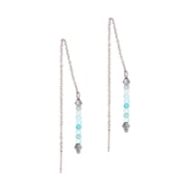 Boucles d'oreilles pendantes Lumia en pierres Amazonite