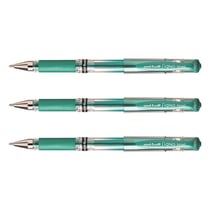 Lot de 3 rollers encre gel Signo Broad UM153 Uni-Ball – Vert métal