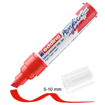 Marqueur Acrylic Edding 5000 - Pointe Large biseautée - Rouge