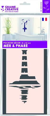 Pochoir 15 x 40 cm Phare