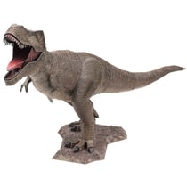 MetalEarth Dinosaures: TYRANNOSAURUS REX 18,5x9,6x6cm, maquette 3D en métal avec 3 feuilles, sur carte 12x17cm, 14+