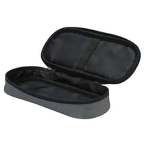 Trousse - Plumier - Gris - 1 compartiment - Fermeture zip - 23x10x5cm - Scolaire