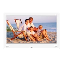 Cadre Photo Numérique Lecteur SD Média Audio Vidéo 11 Pouces USB Ms Réveil Blanc + SD 8Go YONIS