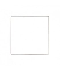 Anneau de métal CARRE BLANC 20 cm et 30 cm pour décoration murale - Rico Design 20 Cm blanc