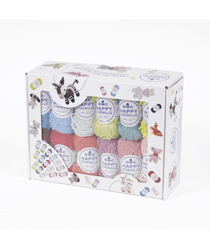 Lot de 25 pelotes Amigurumi HAPPY CHENILLE 15 gr - Dmc Lot De 25 multicolore