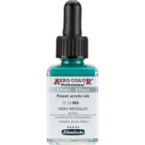 Encre acrylique - Extra-fine - Vert effet métallique - 28 905 - Aéro Color Pro - Schmincke
