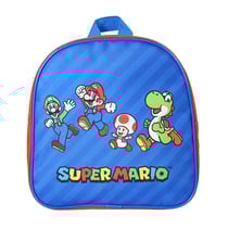 Super Mario - Sac à Dos Scolaire Goûter 24 cm - Rouge et Bleu - Bagtrotter