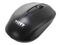 PORT Designs PREMIUM PACK Sacoche PC pour ordinateur portable avec souris sans fil 2en1 USB-A & USB-C 17.3 pouces noire