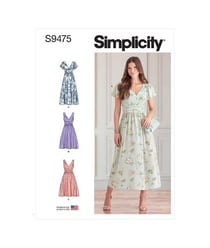 Patron Simplicity 9475 - Robe pour jeunes filles S9475.H5 taille n°FR 44-52