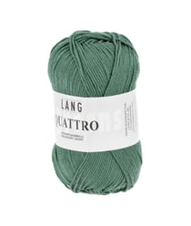 Fil à tricoter 100% coton QUATTRO - Lang Yarns 18 Vert